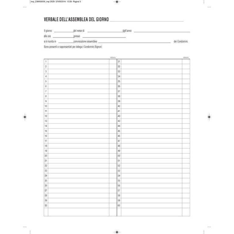 RG VERBALI ASSEMBLEE CONDOMINIO 31X24,5 96PG