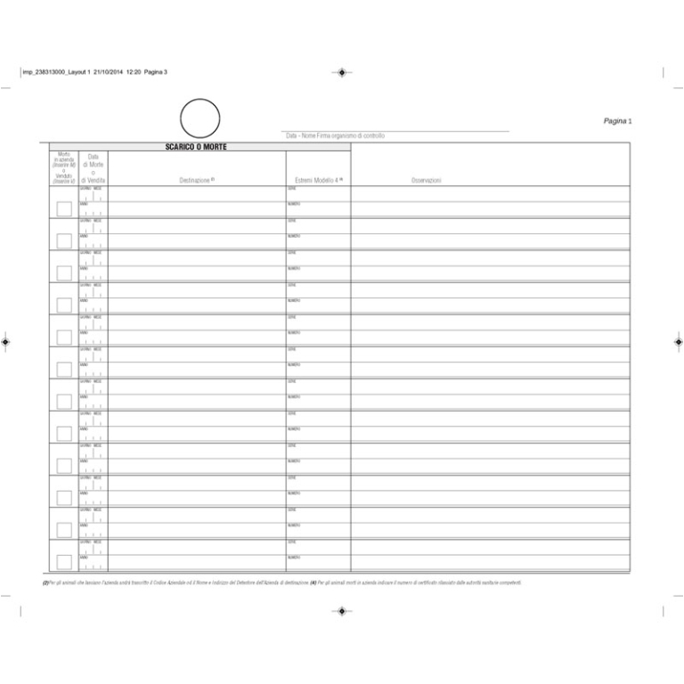 RG BOVINI CARICO/SCARICO 31X24,5 23PG NUMERATE 2