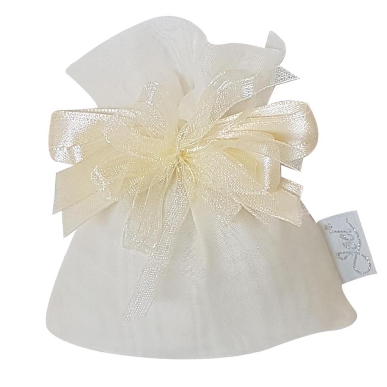 SACCHETT0 MANAUS ORGANZA  LIN.10PZ 10X12CM PANNA