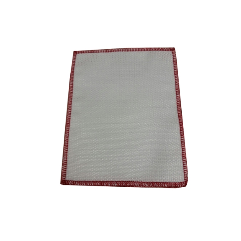 SACCHETTO FEDERICA 10PZ  L10H13CM BIANCO BDO ROSSO