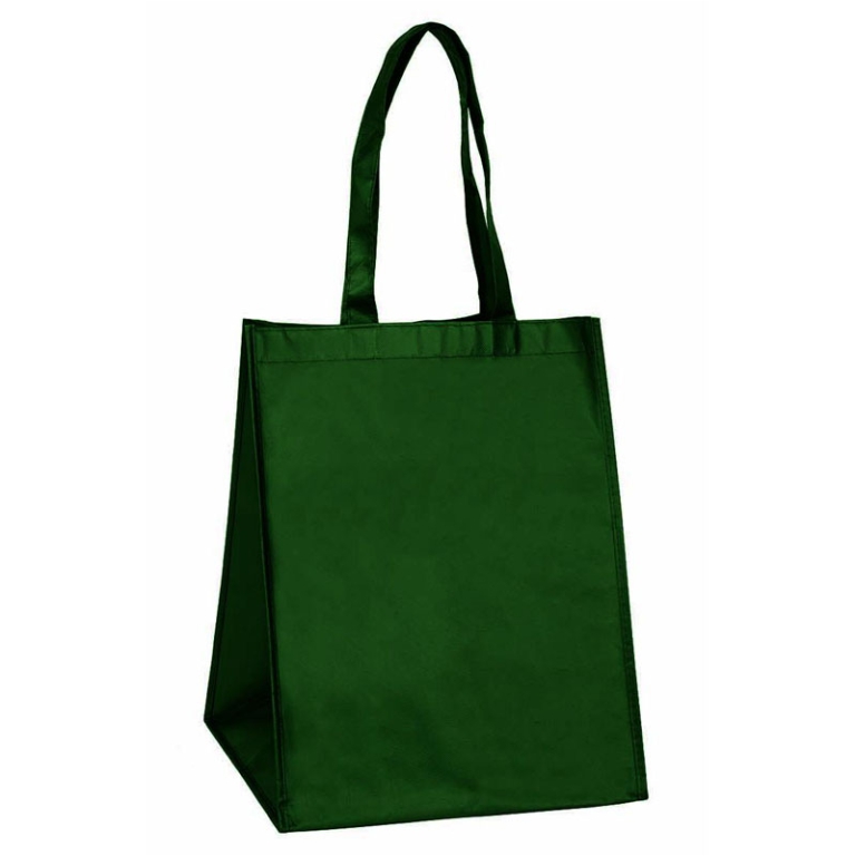 SHOPPER 31X31H40CM VERDE SCURO CON MANICI