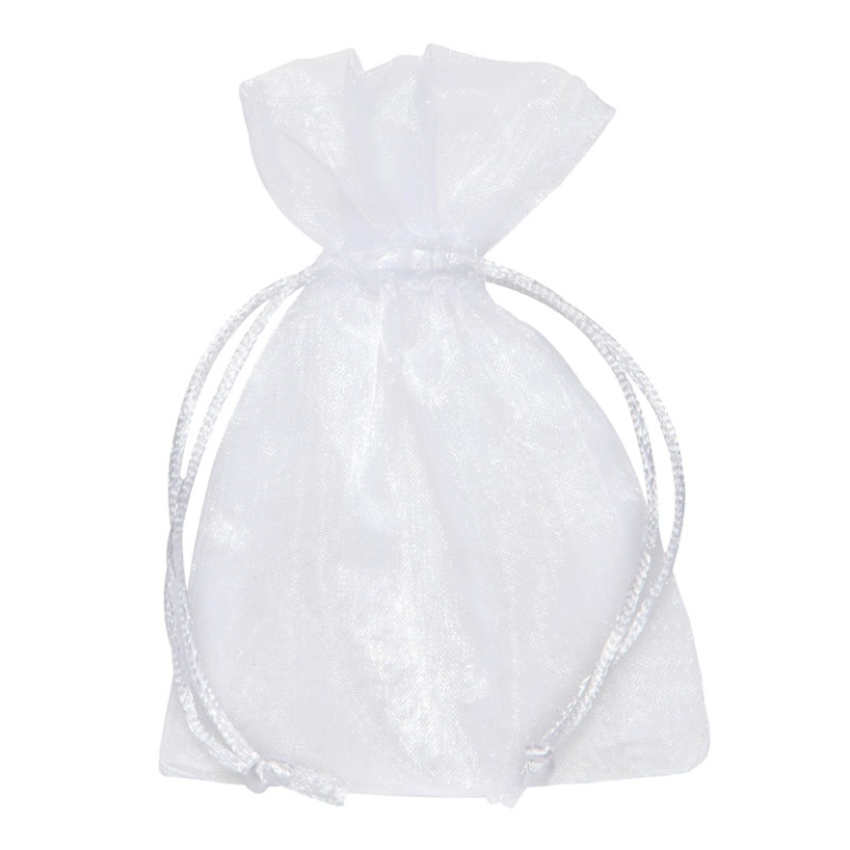 SACCHETTO ORGANZA BIANCO 7,5X10CM 10PZ