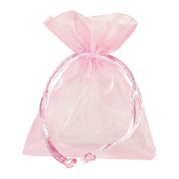 SACCHETTO ORGANZA ROSA 12X17CM 10PZ