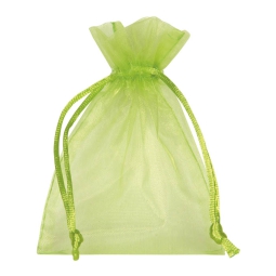 SACCHETTO ORGANZA VERDE 12X17CM 10PZ