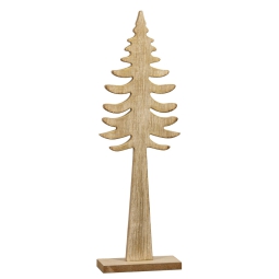 DECORO ALBERO DI NATALE  LEGNO 10X4,5X32,5CM