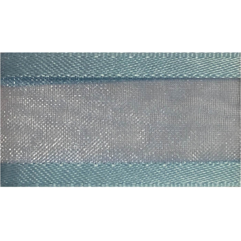 NASTRO ORGANZA 15MMX25MT BORDATO RASO FIORDALISO 006