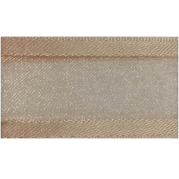 NASTRO ORGANZA 38MMX25MT BORDATO RASO BEIGE 003