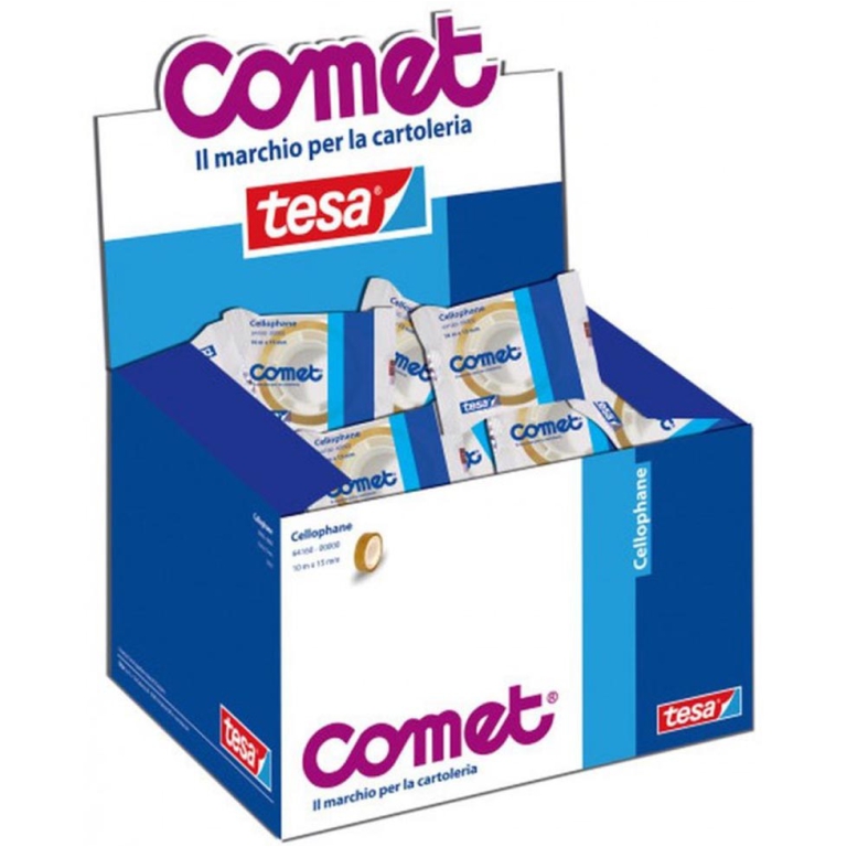 NASTRO ADESIVO 15X10 50RT TRASPARENTE COMET CELLOPHANE 2