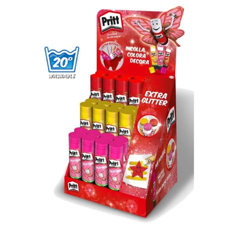 COLLA PRITT 20GR 24PZ    GLITTER