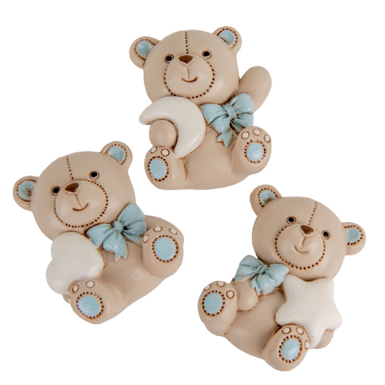 ORSO MAGNETICO 12PZ H5CM CELESTE