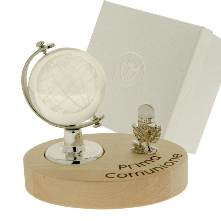 MAPPAMONDO H8CM BASE LEGNO COMUNIONE GIFTBOX