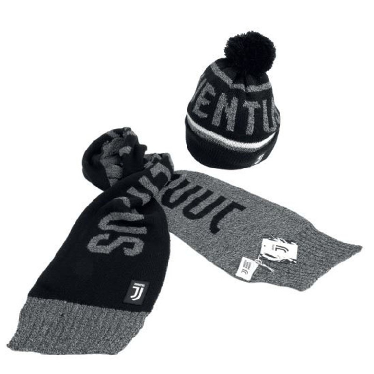 SET CAPPELLO PON PON E   SCIARPA JACQUARD JUVE