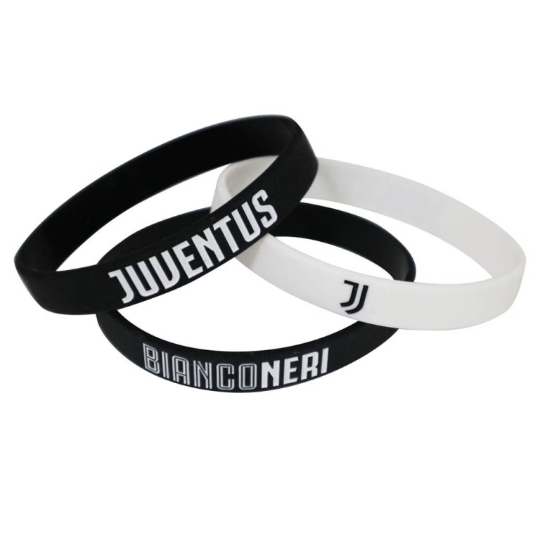 BRACCIALETTI IN SILICONE 3PZ JUVENTUS