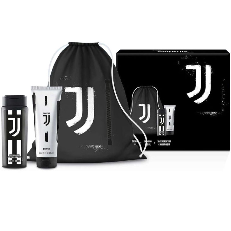 SACCA PORTASCARPE+SHOWER GEL+SHAMPO JUVE