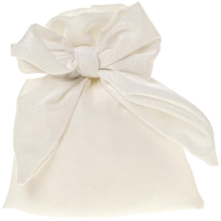 SACCHETTO BIANCO CON FIOCCO 10X12CM 12PZ