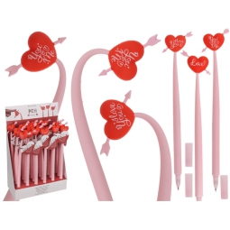 PENNA CUORE 23CM 24PZ IN EXPO