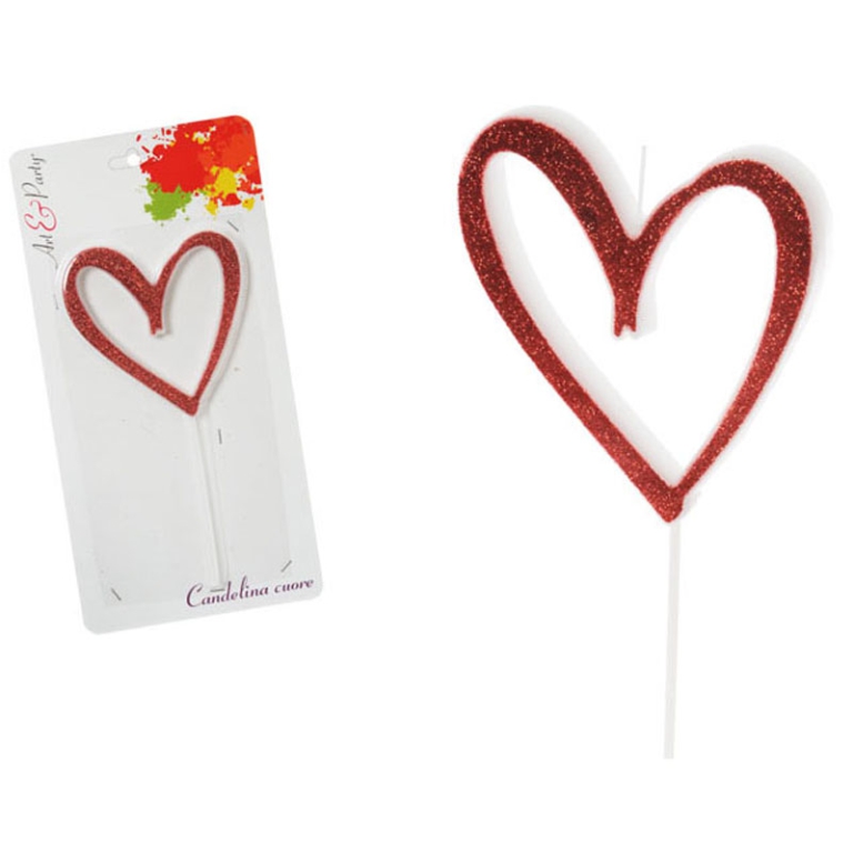 CANDELA CUORE 17,5CM