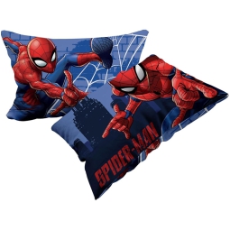 COPPIA FEDERE SPIDERMAN  50X80CM 100% COTONE