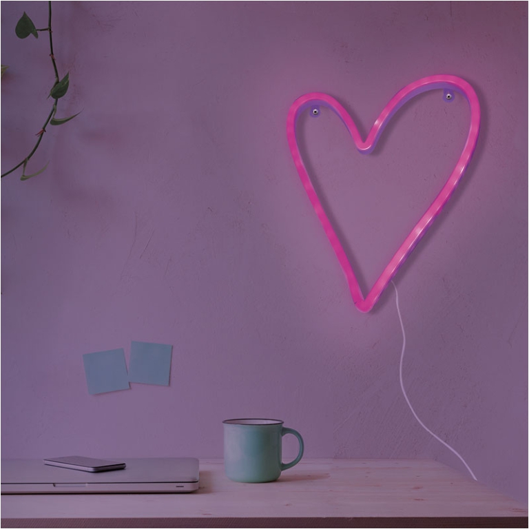 LUCE AL NEON CUORE 24CM  CON TRY ME 2