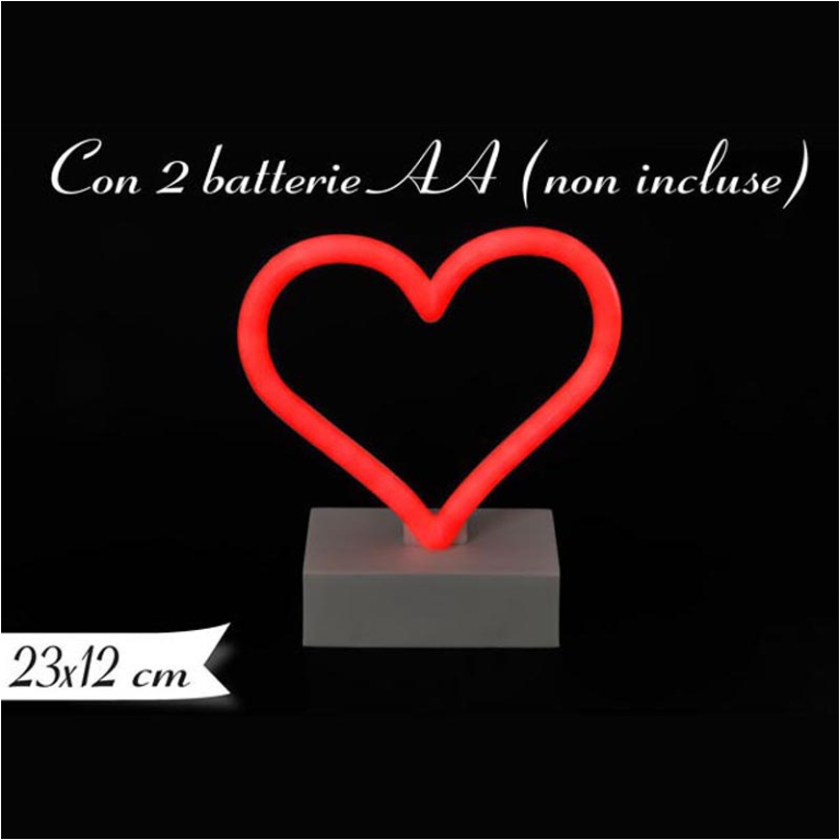 DECORAZIONE LUMINOSA CON CUORE