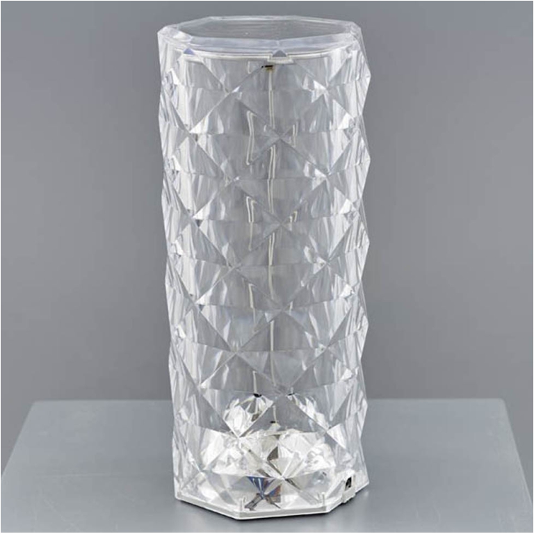 LAMPADA CILINDRO 12X12H25CM CRYSTAL LED