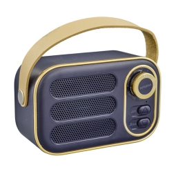 SPEAKER BLUETOOTH RADIO  RETRO 7,5X12X6CM NERO