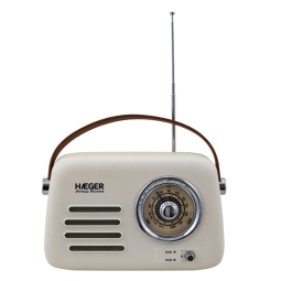 RADIO VINTAGE BLUETOOTH  PANNA 22X9X19CM