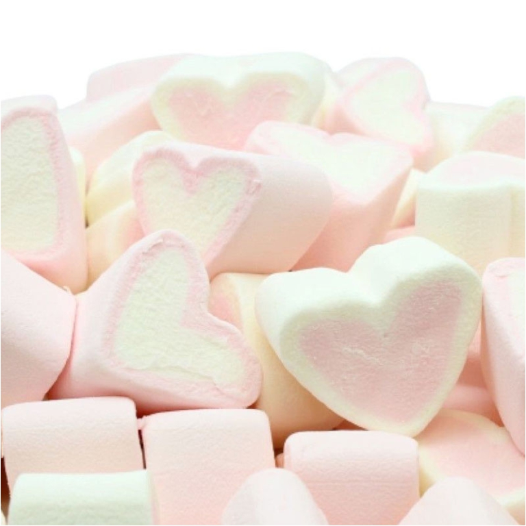 MARSHMALLOW BIANCO ROSA  CUORE 1000GR LE MONELLE