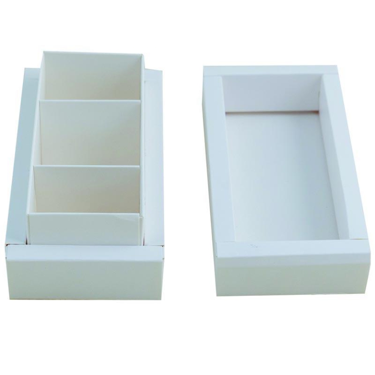 BOX CON SEPARATORI BIANCA 15,5X7,5X5,5CM 6PZ