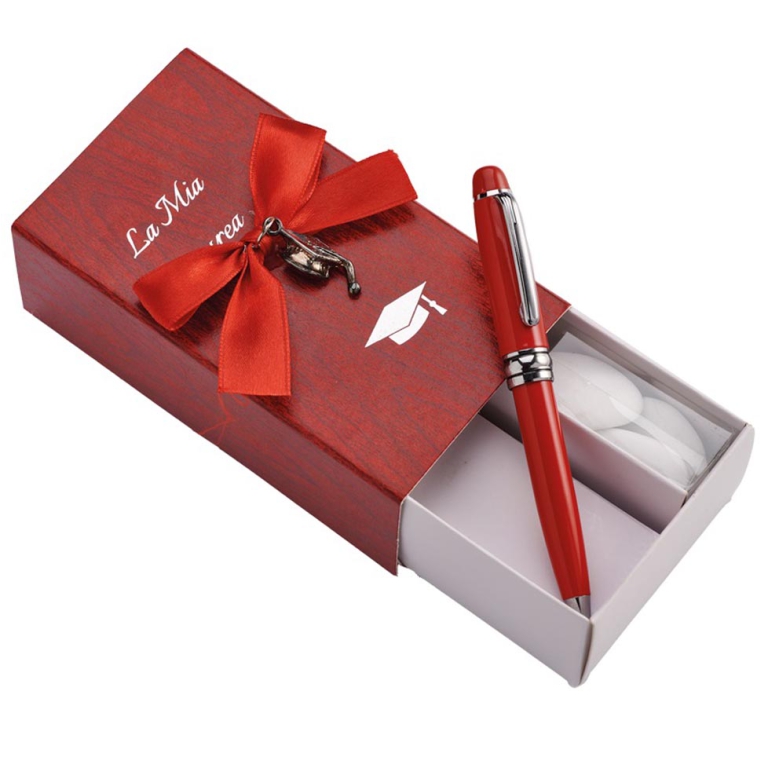 PENNA ROSSA LAUREA L12CM GIFTBOX