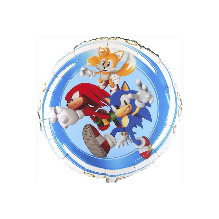 PALLONCINO MYLAR SONIC   46CM TONDO 2