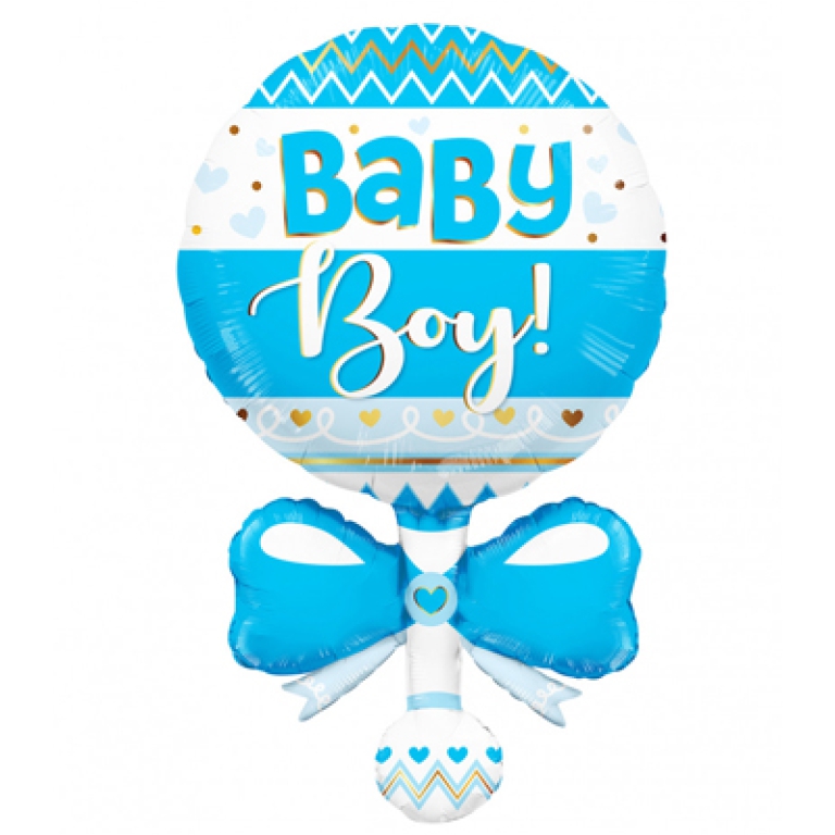 PALLONCINO MYLAR 90CM SONAGLIO BABY BOY