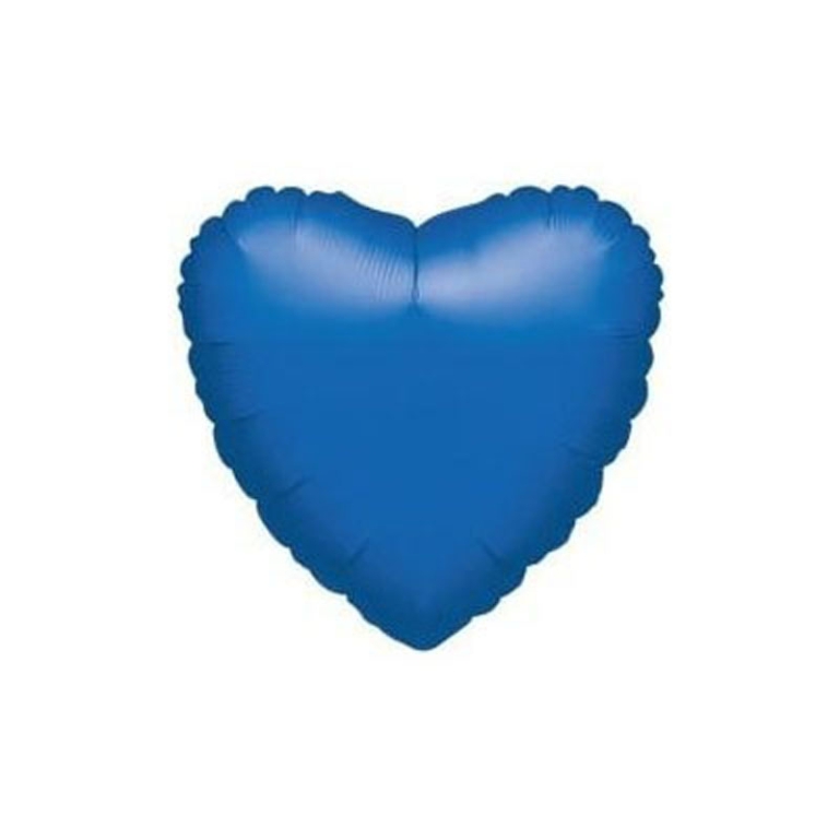 PALLONCINI MYLAR 10CM 5PZ CUORE BLU SCURO