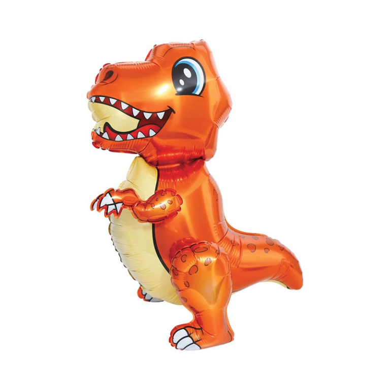 PALLONCINO MYLAR SAGOMA  89CM T-REX MARRONE