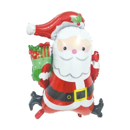 PALLONCINO MYLAR 78CM    BABBO NATALE