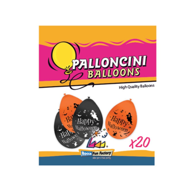 PALLONCINI HALLOWEEN 23CM 20PZ