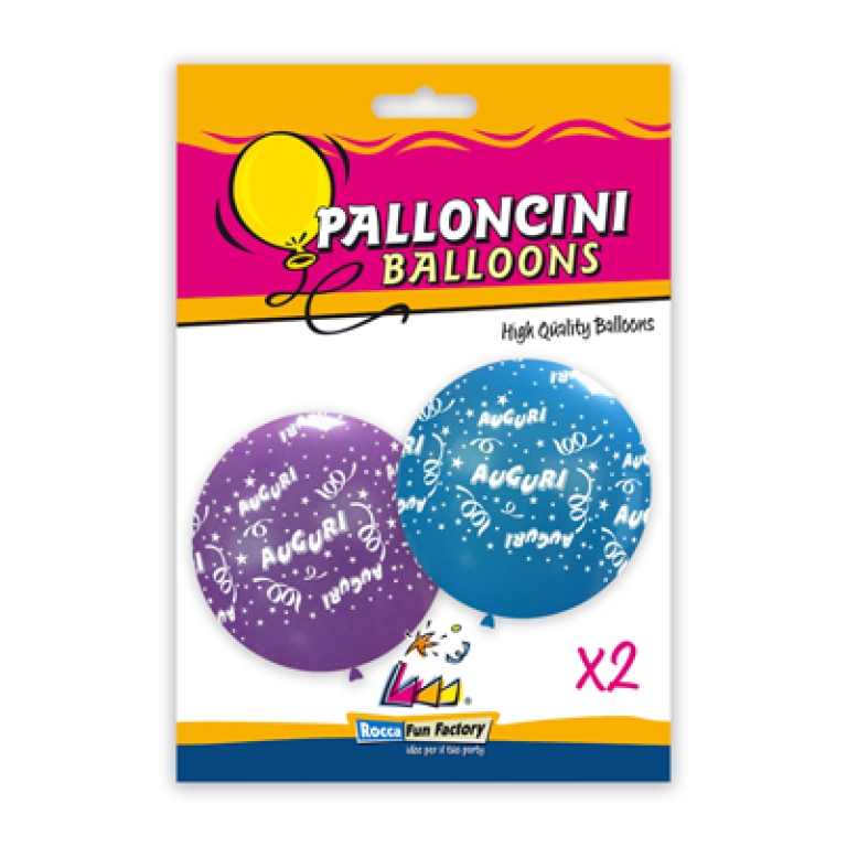 PALLONCINI 2PZ 83CM AUGURI