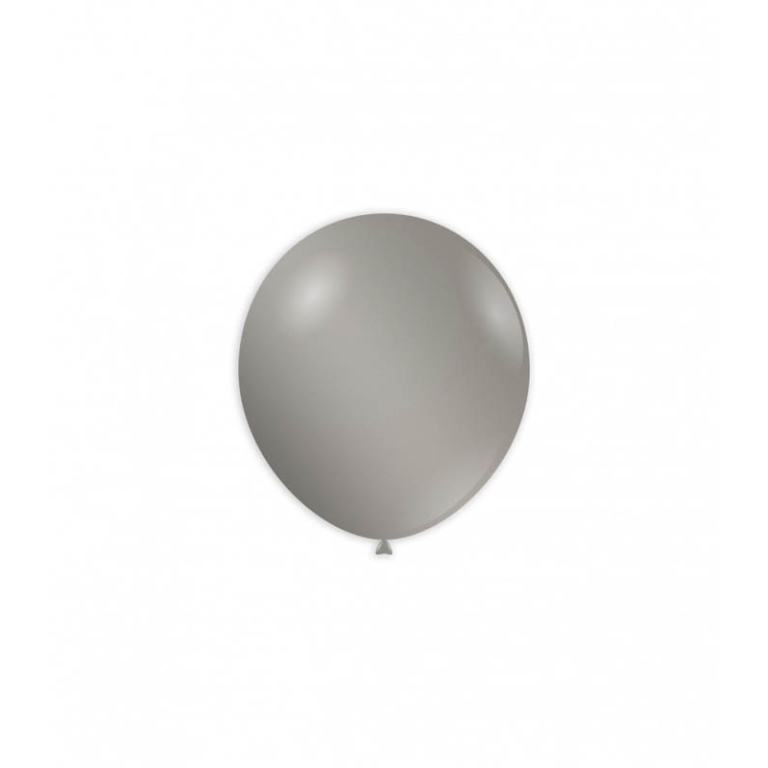 PALLONCINI METALIZZATI 100PZ 13CM ARGENTO BIO