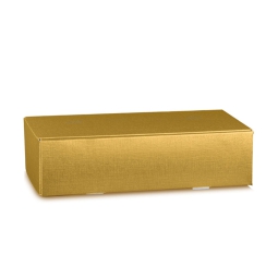 CANTINETTA 2 BOTTIGLIE 34X18,5X9CM FIBRA ORO