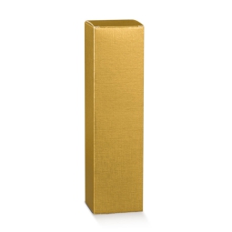 SCATOLA FIBRA ORO 100X100X340 1BOT CHAMPAGNE