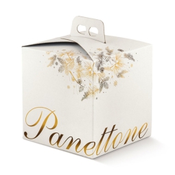 SCATOLA DOLCE IDEA 245X245X190 PANETTONE ORO