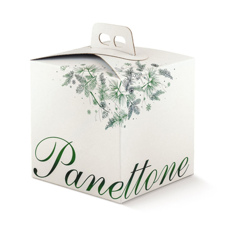 SCATOLA DOLCE IDEA 245X245X190 PANETTONE VERDE