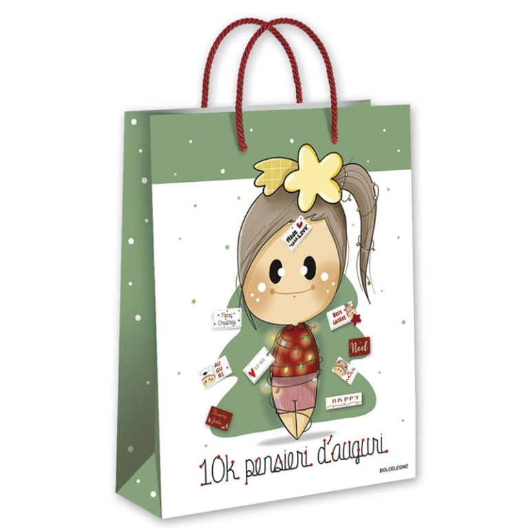 SHOPPER XMAS 32X26X13CM  LE BUBINE