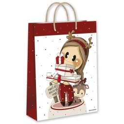 SHOPPER XMAS 47X33X10,5CM LE BUBINE