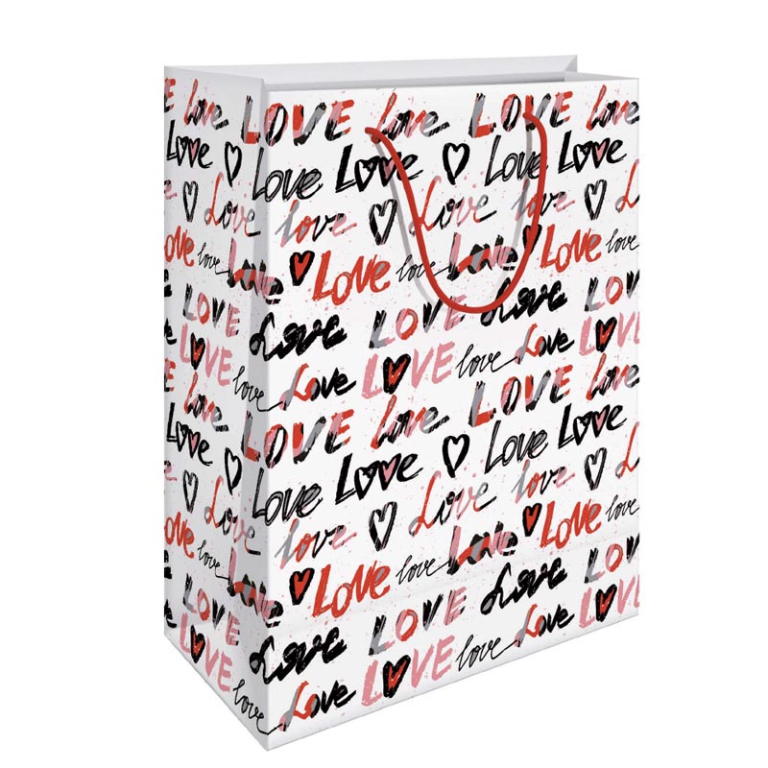 SHOPPER 31X45X12CM SCRITTA LOVE