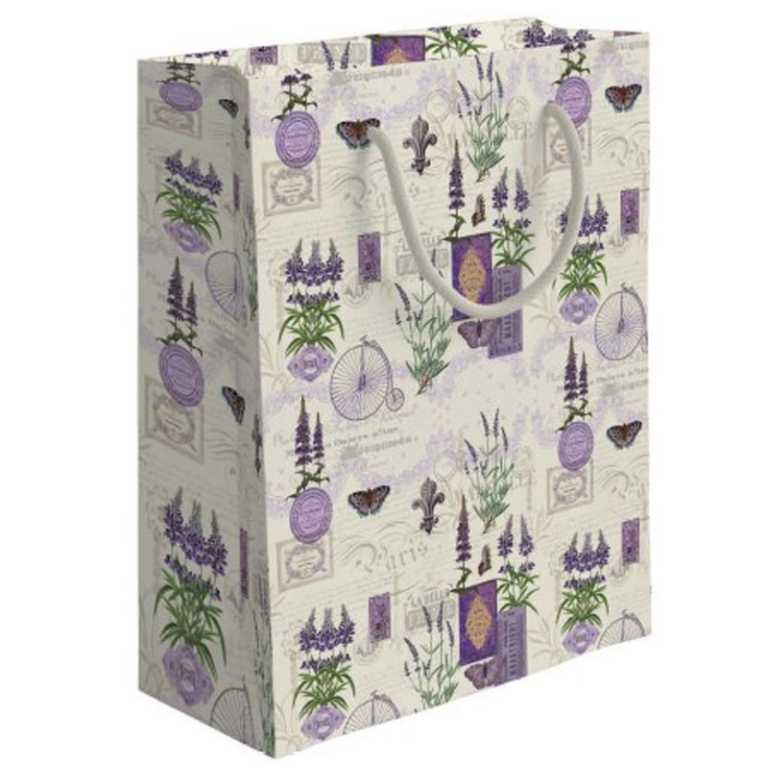 SHOPPER 31X45X12CM FIORI LAVANDA