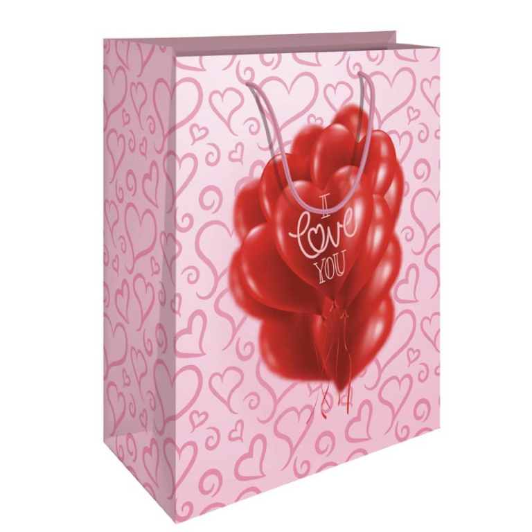 SHOPPER 31X45X12CM PALLONCINI I LOVE YOU