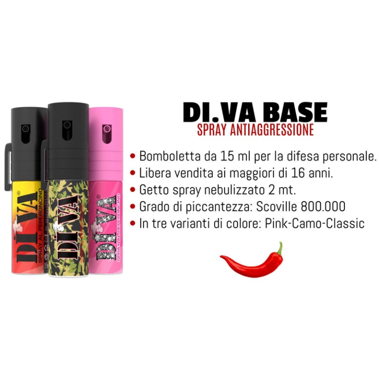 SPRAY ANTIAGGRESSIONE 15ML AL PEPERONCINO DI.VA 5