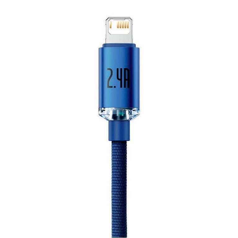 CAVO USB/LIGHT 2M BLU    2,4A 3