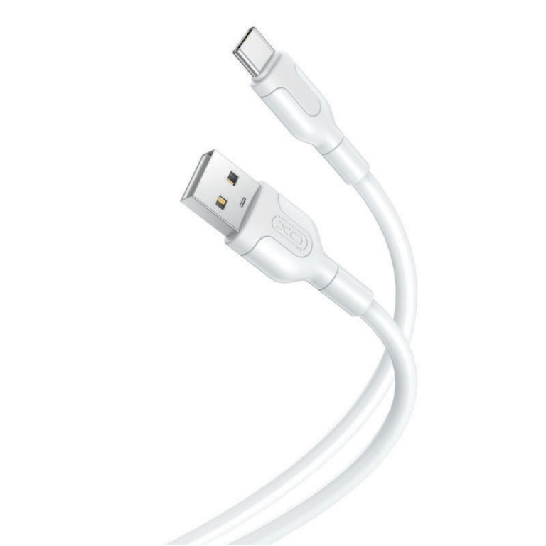 CAVO USB/TYPE C 1M BIANCO 2,1A RINFORZATO